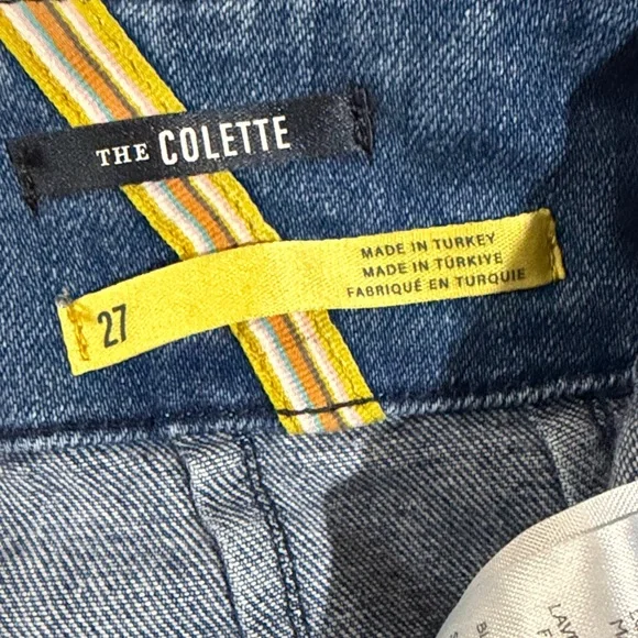 Maeve Anthropologie The Colette Crop High-Rise Wide-Leg Jeans ~ 27 - Picture 10 of 13